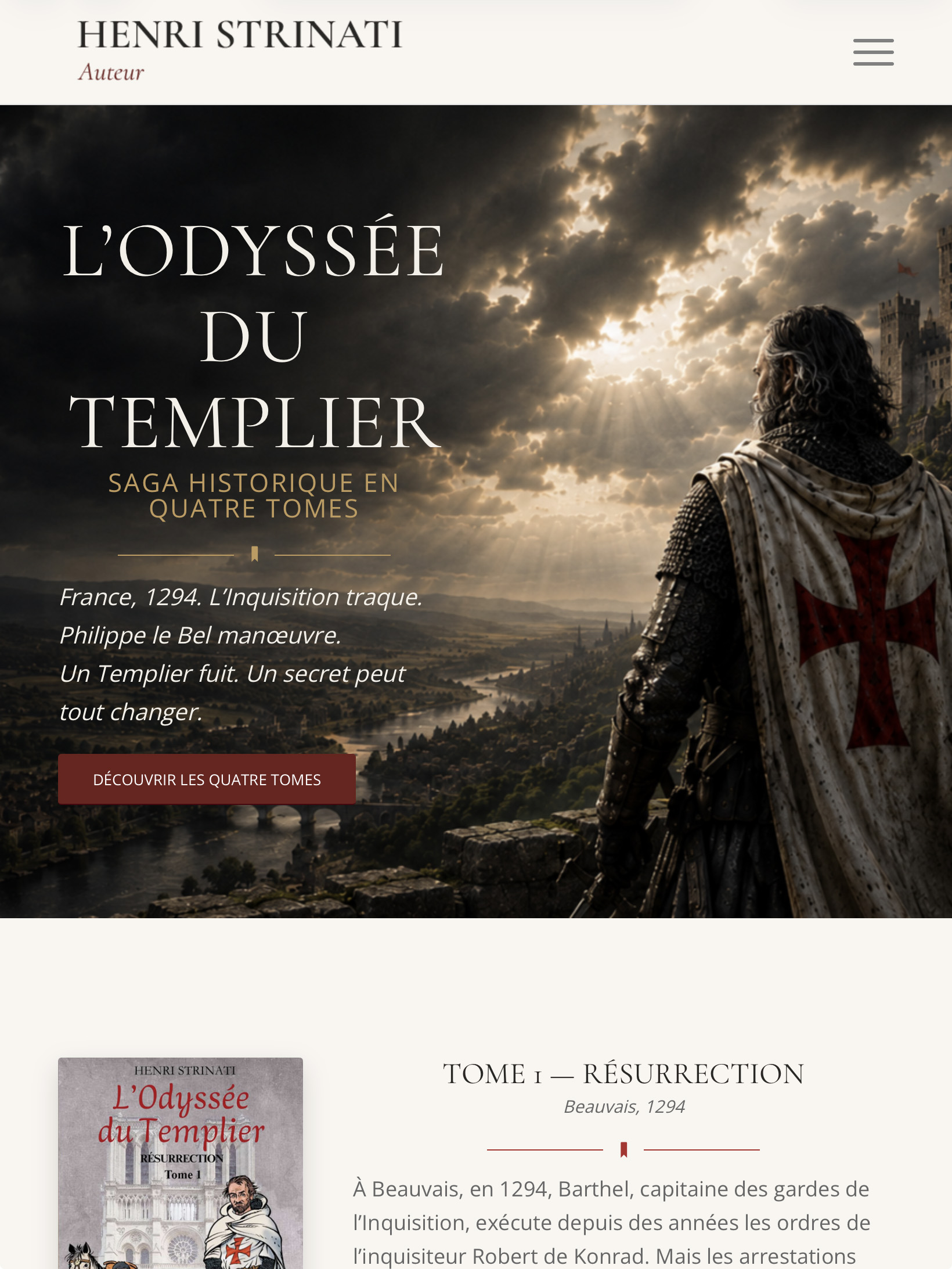 L’Odyssée du Templier – Henri Strinati